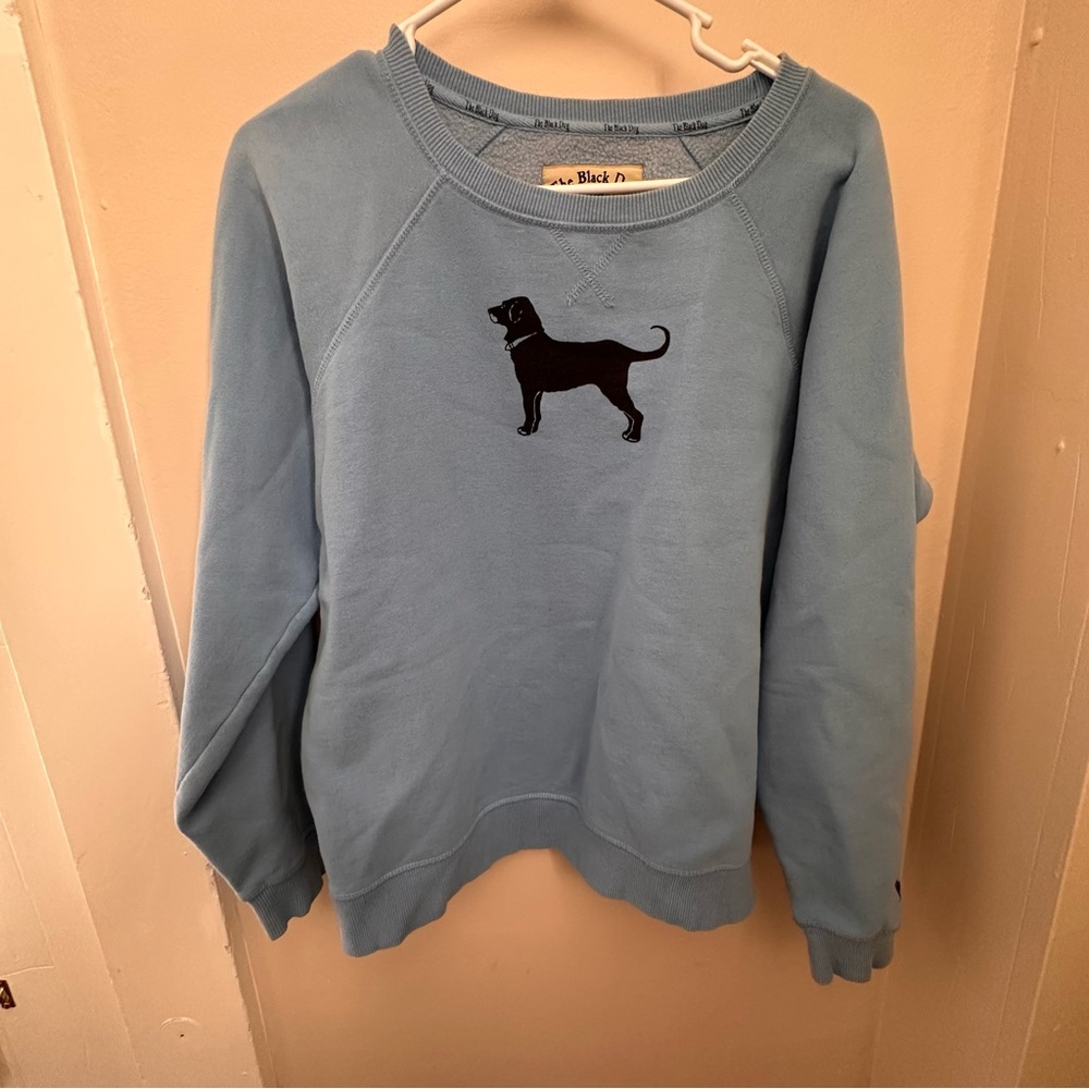 Sky blue Black Dog crewneck